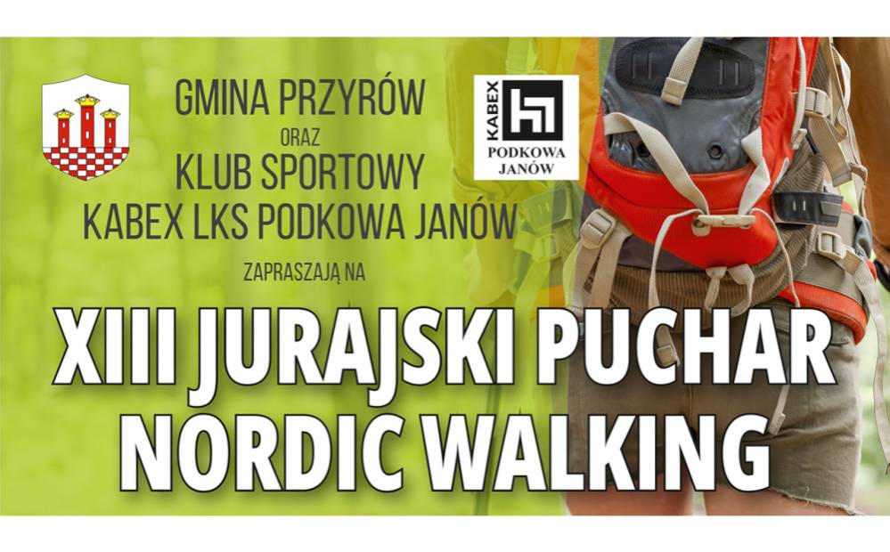 : Plakat promujący XIII Jurajski Puchar Nordic Walking.
